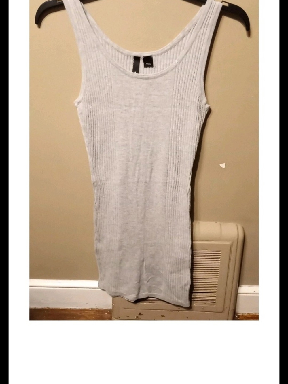 DIVIDED by H&M Ribbed Tank Dress in Gray